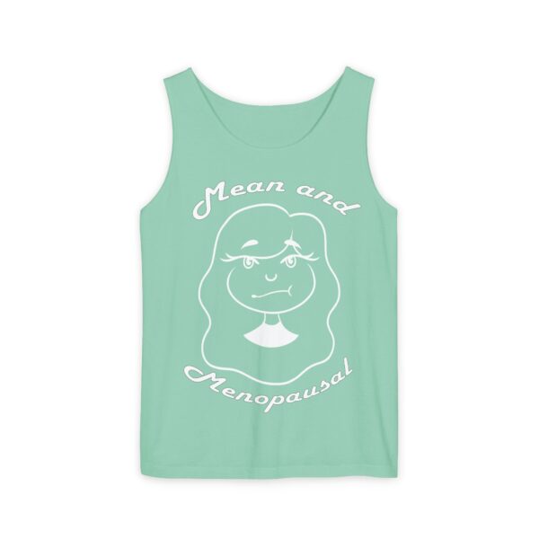 Women’s Tank Top by Mean & Menopausal in Island Reef – front view