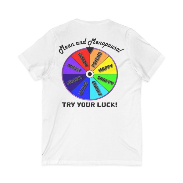 Try Your Luck Mean and Menopausal Unisex Jersey - White - Back