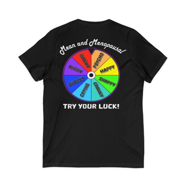 Try Your Luck Mean and Menopausal Unisex Jersey - Black - Back