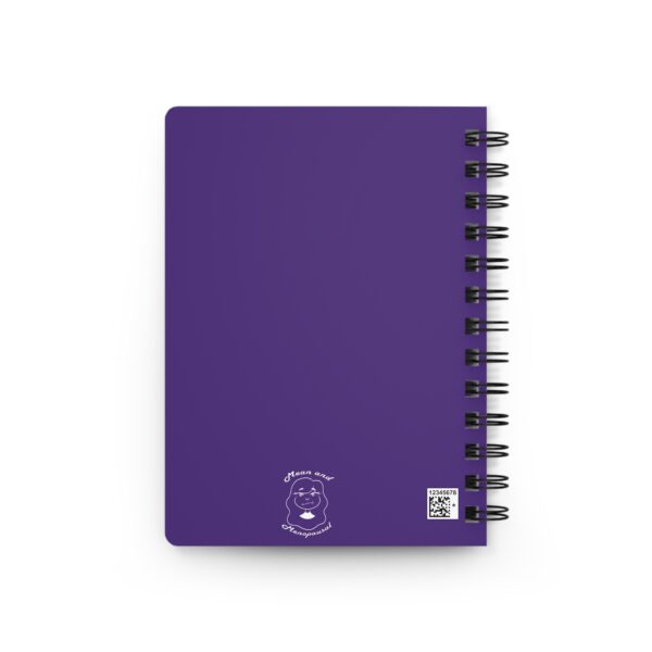 Mean and Menopausal spiral-bound sanity tracking journal with glossy cover, designed for menopausal women to record moods, thoughts, and daily chaos.