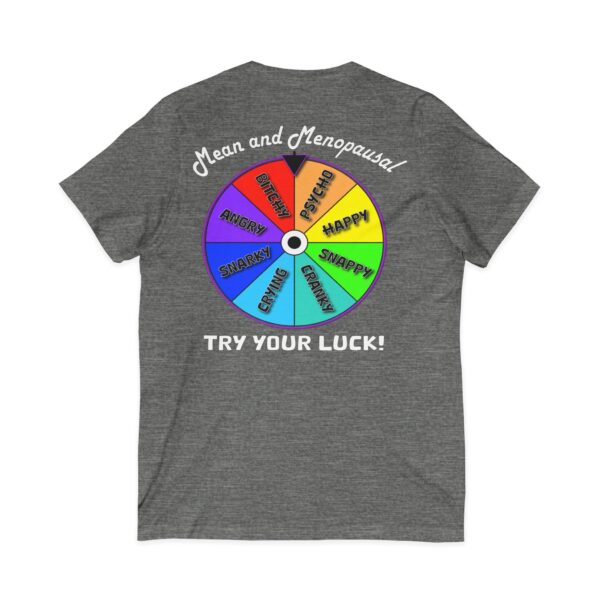 Try Your Luck Mean and Menopausal Unisex Jersey - Dark Gray - Back