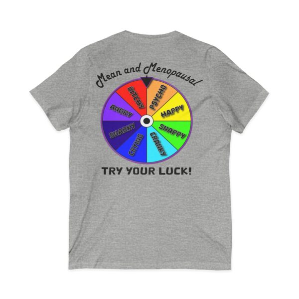 Try Your Luck Mean and Menopausal Unisex Jersey - Gray - Back