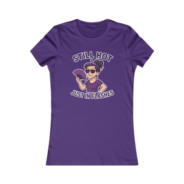Still Hot Just In Flashes - Perimenopause Hot Flashes - Purple Women's Tee-Shirt