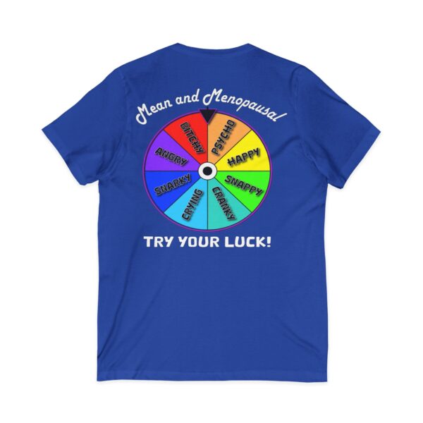 Try Your Luck Mean and Menopausal Unisex Jersey - Blue - Back