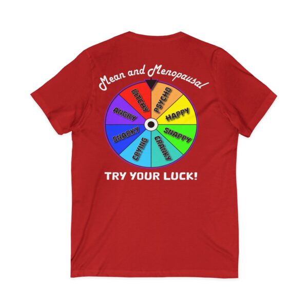 Try Your Luck Mean and Menopausal Unisex Jersey - Red - Back