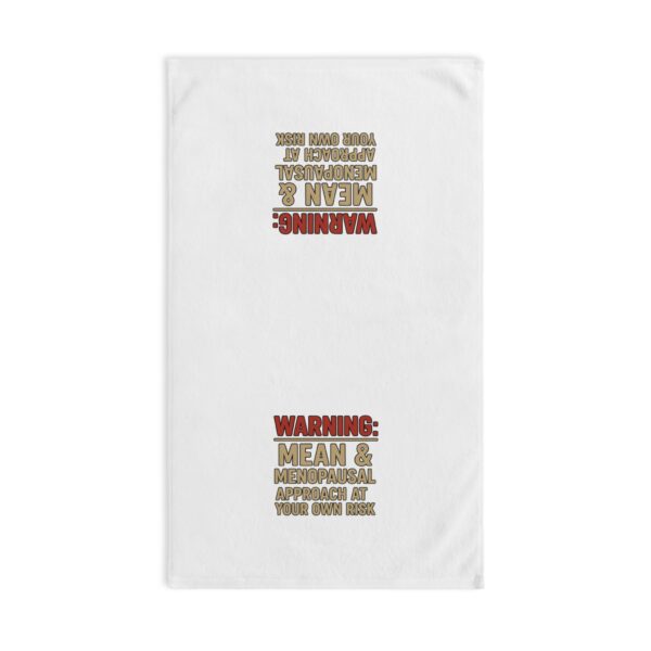 Mean and Menopausal hand towel — the perfect funny gift for surviving menopause in style.