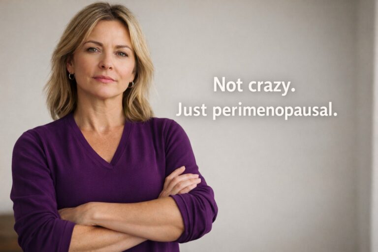 Not crazy just perimenopausal woman with high estrogen symptoms